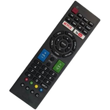 Imagem de Controle Para Smart Tv Sharp Com Botão Netflix Compatível - Mb Tech