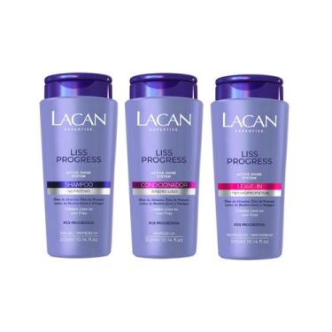 Imagem de Lacan Kit Shampoo Condicionador E Leave-In Liso