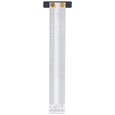 Imagem de Régua de Linha de Aço Inoxidável, Régua de Orifício Em Forma de T, Escala de Marcação, Requintada, Precisa, Portátil, Multifuncional, Réguas de Construção (300mm)