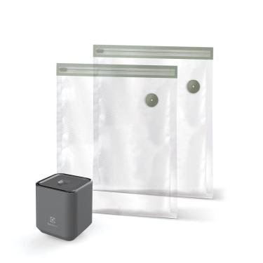 Imagem de Seladora a Vácuo Portátil Electrolux com 5 Sacos Herméticos Reutilizáveis