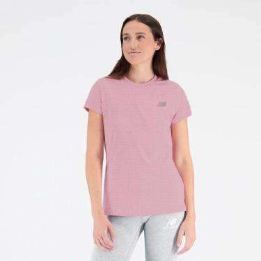 Imagem de Camiseta New Balance Accelerate - Feminino - Rosa