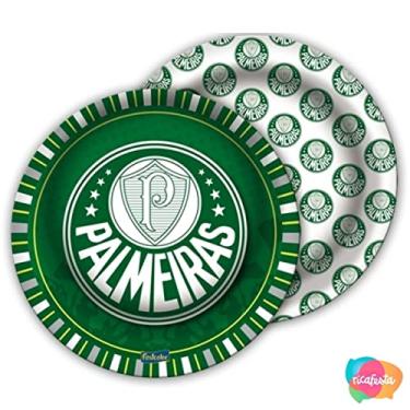 Imagem de Prato Palmeiras Festcolor Verde/Branco