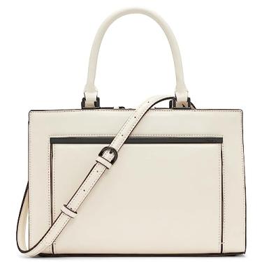 Imagem de Calvin Klein Bolsa organizacional Astrid com compartimento triplo, Querubim branco/preto, One Size