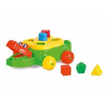 Imagem de Brinquedo Infantil Educativo Jacaré Junior Blocos Didatico - Calasita