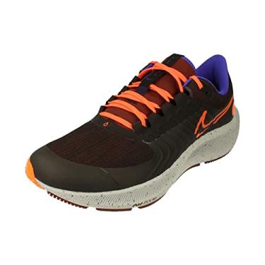 Imagem de Nike Tênis de corrida masculino Air Zoom Pegasus 38 Shield DC4073 (Reino Unido 40 EUA 10 EU 44, preto laranja 003), Preto e laranja 003, 41