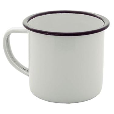 Imagem de Caneca Esmaltada Mimo Style em Ferro Fundido Branca 150 ml