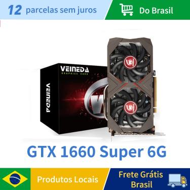 Imagem de Veineda-Placas gráficas GTX 1660  6GB  192Bit  GDDR5  GTX 1660  Super 6G GPU  Placa de Vídeo PC