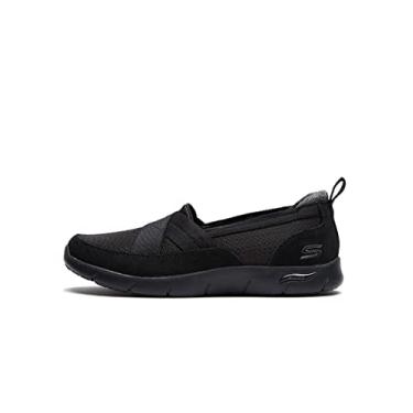 Imagem de Skechers Feminino, ajuste de arco refinado - Oceanic Slip-On, Preto, 8