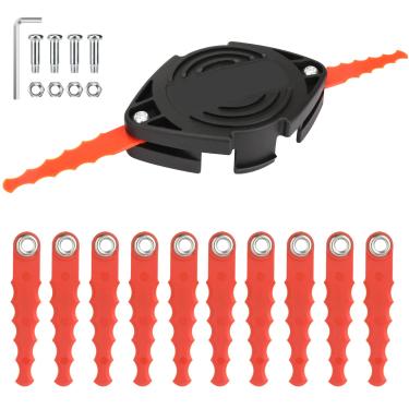 Imagem de Kaberalty Lâmina de corte RS-136 compatível com Black Decker RS-136-BKP CST800 GE600 ST1000 ST200 ST300 ST3000 ST400 ST4000 ST4400 ST4500 ST5000 ST6800 Aparador de cordas (2 Pacote com 0