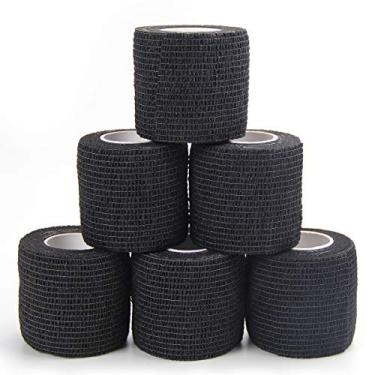 Imagem de MUEUSS Pet First Aid Tape Self Adherent Cohesive Bandage for Dogs Cats Horses Breathable Non-Woven Elastic Sport Tape for Arm Knee Ankle Sprain (6 Rolls, 2" x 5 Yards)