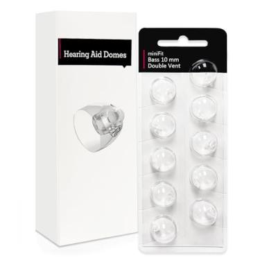 Imagem de Cúpulas de aparelho auditivo de ventilação dupla de 10 mm para Oticon Minifit, suprimentos de aparelho auditivo Oticon, acessórios de peças de reposição, cúpulas Oticon universais para kits de limpeza