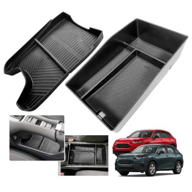 Imagem de XXCIWP Bandeja organizadora de console central HR-V 2024 HRV para Honda HR-V 2024 2023 Bandeja de console central caixa de armazenamento de luva para HRV HR-V 2023 acessórios 2024 HR-V caixa (2 peças)