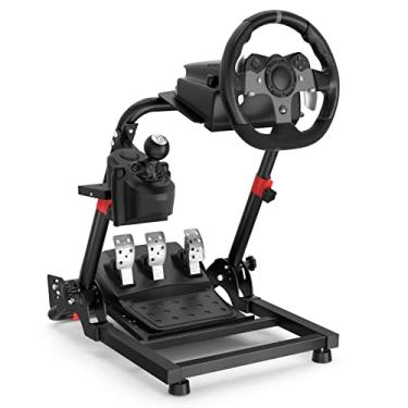 Imagem de DIWANGUS Racing Steering Wheel Stand Simulator Racing Stand Tilt-Adjustable Steering Wheel Stand for Logitech G25/G27/G29/G920,Thrustmaster T300Rs/ T300Gt/T150Rs Supporting TX Xbox PS4 PS5 PC