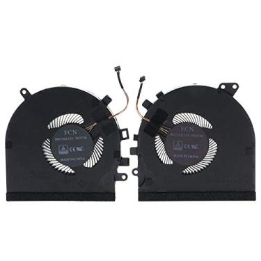 Imagem de Ventilador de resfriamento de CPU e GPU para Razer Blade 15 RZ09-0270 RZ09-02705E75 RZ09-02705E76 RZ09-0300 RZ09-03009E97 RZ09-03006E92 RZ09-09-0909-0000000009-00000000000000000009-00000000000000000000000000000093009EG. 76 RZ09-03009E21 RZ09-0328 RZ09-03287E72 RZ09-03287E22 RZ09-03289E21