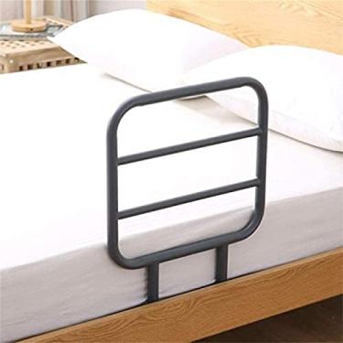 Imagem de Protetor de trilhos de cama para adultos idosos, corrimãos de cabeceira, alça de assistência para cama, dispositivos de assistência para cuidados domiciliares 40 * 50 cm, cinza