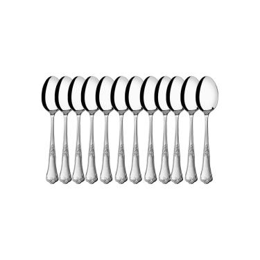 Imagem de Kit 12 Colheres de Sobremesa Hercules Classic Aço Inox 493-004P
