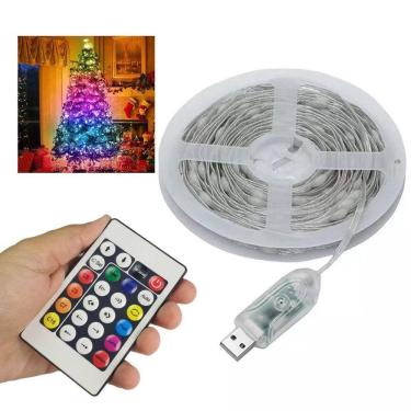 Imagem de Fita Led Smart Aplicativo App Celular 20 Metros Cores Rgb Ajustavel Fio De Fada Pisca Pisca