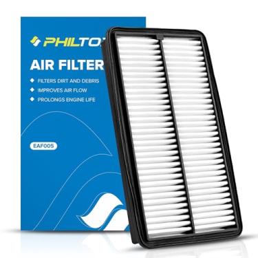 Imagem de PHILTOP Filtro de ar do motor, EAF005 (CA10013) substituição para filtro de ar MDX (2007-2009), Odyssey (2005-2010), Pilot (2009-2015), melhora o desempenho do motor