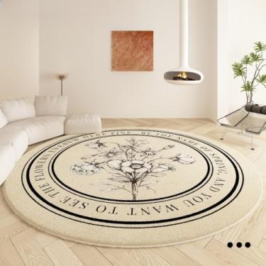 Imagem de Tapete redondo para mesa de café, lavável, resistente à sujeira, para sala de estar, vestiário, decoração macia, 11, diâmetro 160cm