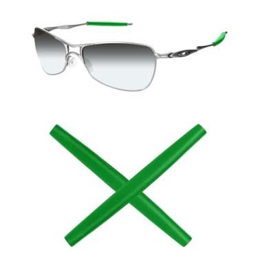 Imagem de Meias de substituição da Mryok para óculos de sol Oakley Crosshair S – Opções, Dark Green, One Size
