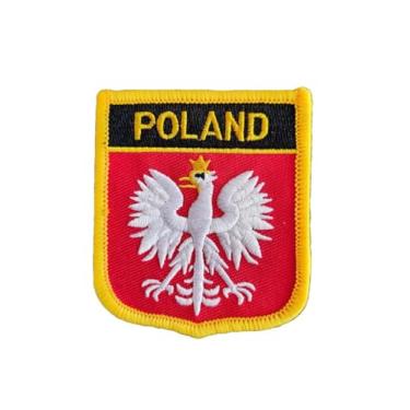 Imagem de Ruoming 1 PÇ Patch de bandeira da Polônia bordado ou costurado em bordado tático militar nacional da Polônia (Polônia)