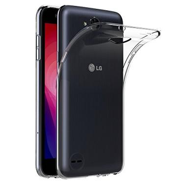 Imagem de Capa para LG X Charge/LG X Power 2 / LG K10 Power (5,5 polegadas) MaiJin Capa Traseira Transparente de Gel de Borracha TPU Macio