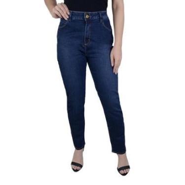 Imagem de Calça Feminina Lado Avesso Jeans New Straight Stone - L12505-Feminino