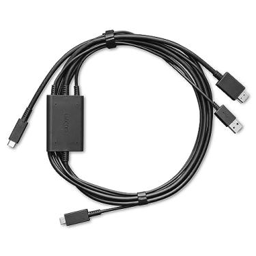 Imagem de Cabo Wacom One, 2ª geração, DTC121, DTH134W, Tipo-C P/HDMI