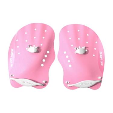 Imagem de Vaveren Pás de mão para natação Pás de mão ajustáveis, nadadeiras de mão Pás de natação profissionais Nadadeiras de natação, S Pink