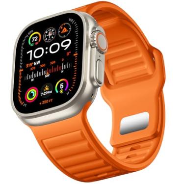 Imagem de Negatta Pulseira esportiva de substituição para Apple Watch Ultra 2 - para Apple Watch Ultra de 49 mm, série 10 de 46 mm, 9/8/7 de 45 mm, SE2/SE/6/5/4 de 44 mm 3/2/1 de 42 mm