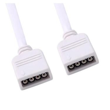 Imagem de Cabo Extensor Para Led RGB 4 Pinos 12V Branco 200cm (2m) - ALLOYSEED