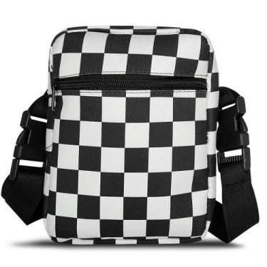Imagem de Shoulder bag mini bag  bolsa transversal  ESTAMPA  Xadrez  03  porta c