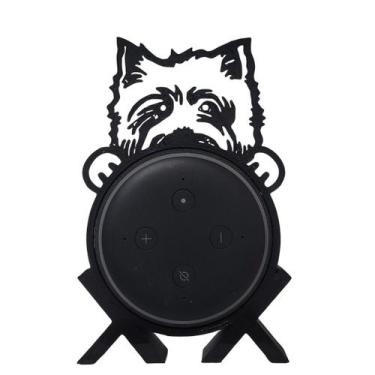 Imagem de Suporte de Alexa para Echo Dot 3 "West Terrier" Preto - Espaço 3d