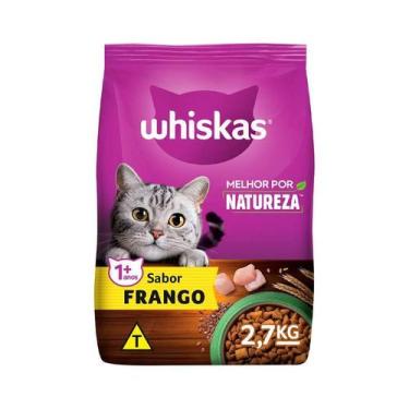 Imagem de Ração Whiskas Melhor Por Natureza Frango para Gatos Adultos - 2,7kg
