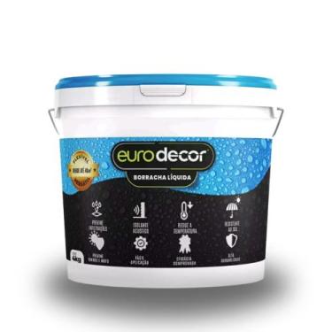 Imagem de Ultra borracha liquida Eurodecor 4kg premium, branco