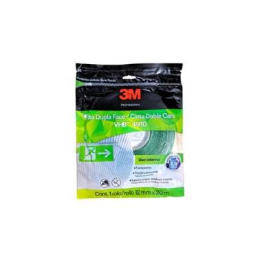 Imagem de Fita dupla face vhb 4910 transparente 12mmx20m permanente - 3m