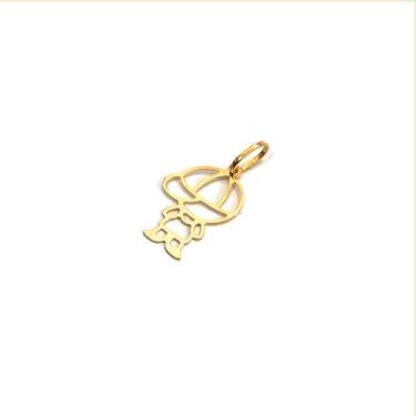 Imagem de Pingente Menino Criança Em Ouro 18k - Primus LB Joias, Amarelo