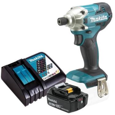 Imagem de Parafusadeira de Impacto Bateria 18v 5ah Dtd156 Makita Carreg Rap