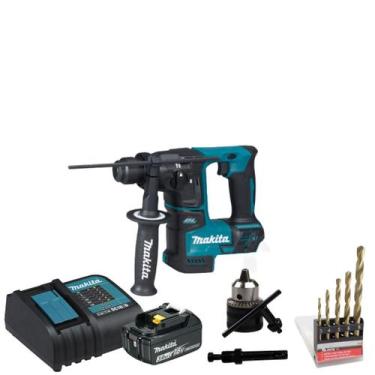 Imagem de Martelete A Bateria 18v Dhr171 Makita + Carregador + Acessórios 