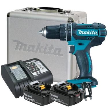Imagem de Furadeira Parafusadeira 2 Baterias 18v 5ah Dhp482 Makita Bivolt C/ Mal