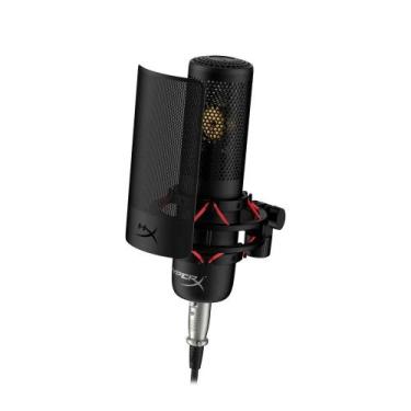 Imagem de Microfone Condensador HyperX ProCast, Cardioide, Antivibração, Anticho