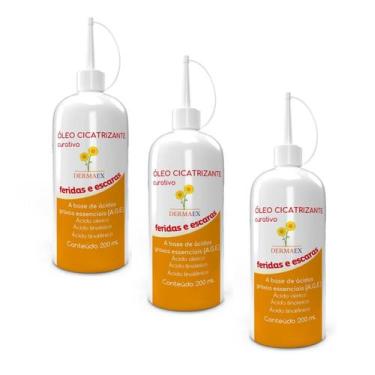 Imagem de Kit 3 Óleo De Girassol Cicatrizante 200ml - Dermaex - Nutriex