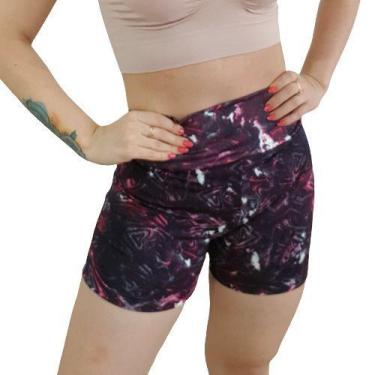 Imagem de Bermuda Longa Fitness Cos Largo R31 - Fanáticos Por Cintas, Roxo espac