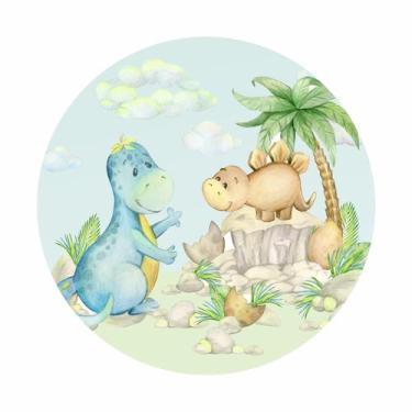 Imagem de Painel de Tecido Sublimado Dinossauro Baby Aquarela - Fabrika De Festa