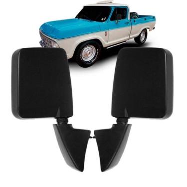 Imagem de Par Retrovisor Chevrolet A10 1993 94 95 96 97 98 Preto - Blawer