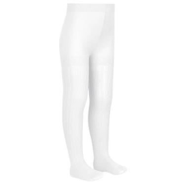 Imagem de Meia-Calça Infantil Lupo 02561-001 Tricô, M, Branco antártida