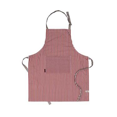 Imagem de Amour Infini Avental listrado | 69,85 x 83,82 cm | 100% algodão natural | Avental feminino para cozinhar, assar, jardinagem | Bolsos convenientes e alça ajustável no pescoço e amarras na cintura | Ferrugem