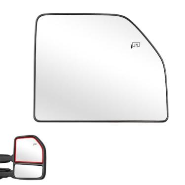 Imagem de Senzeal Espelho retrovisor superior aquecido do lado do passageiro para Ford F150 2015-2020 Ford F250 F350 F450 F550 2017-2022 Espelho de reboque FL3Z17K707G (lado direito)