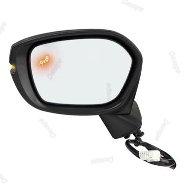 Imagem de Dexepe Conjunto de espelho lateral do motorista compatível com Honda Civic Touring/Sport 2022-2024 aquecido com monitor de ponto cego, seta, substituição de vidro ajustável de energia 76258T20A31