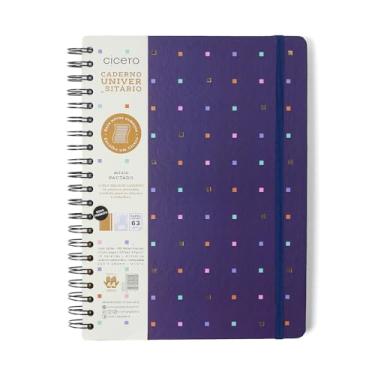 Imagem de Caderno Espiral Bossa Nova Pautado 20X28 Pontos Azul 160 Fls, Cicero